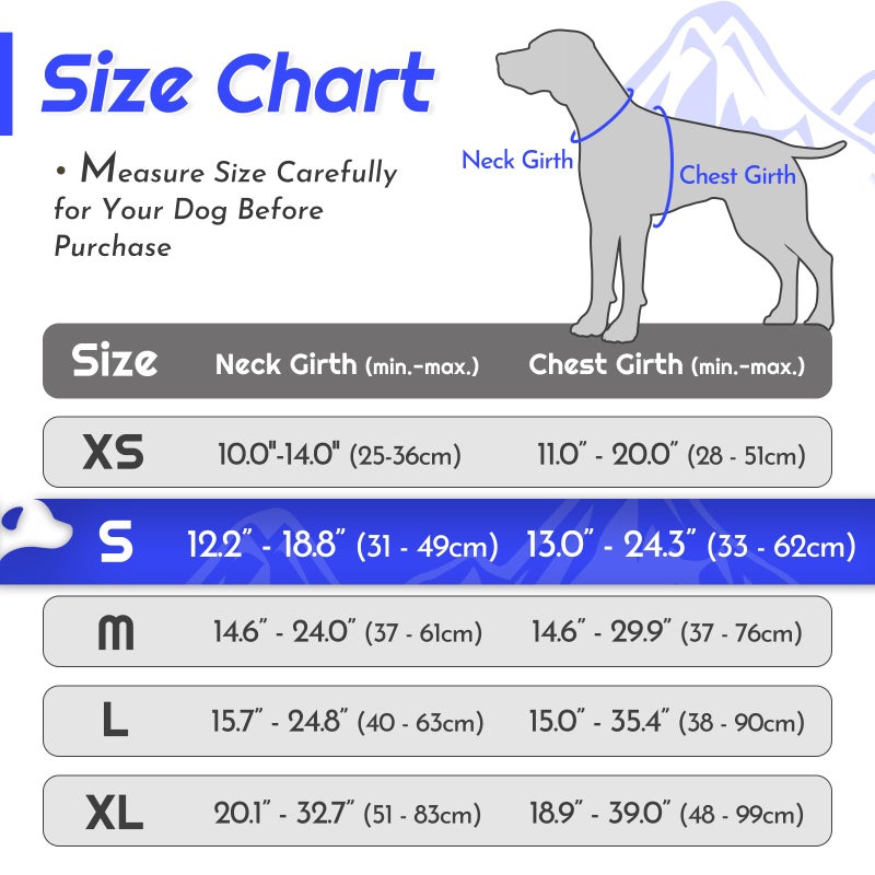 Eagloo Dog Harness Small Sized Dog, No Pull Service Vest with Reflective Strips and Control Handle, Adjustable and Comfortable for Walking, No Choke Pet Harness with 2 Metal Rings, Blue, S - Image 2